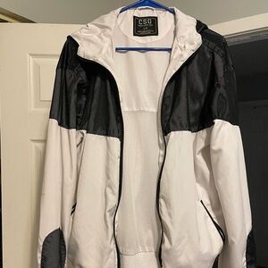 Stylish Black and White Men's Jacket